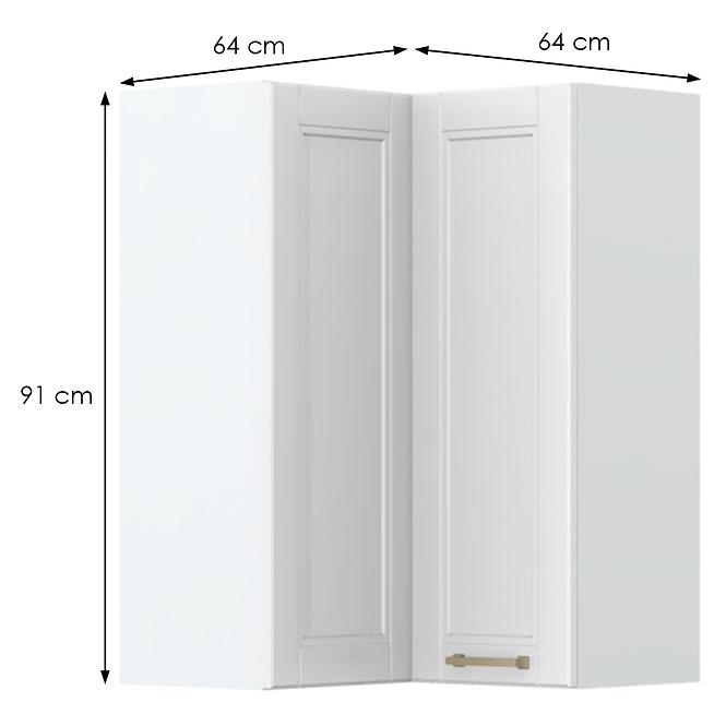 Konyhaszekrény Tara V9-Ug-2k/4 White Mat