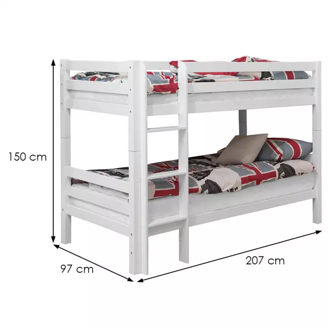 Ágy bükk Maxy 200x90 white,2