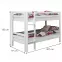 Ágy bükk Maxy 200x90 white,2