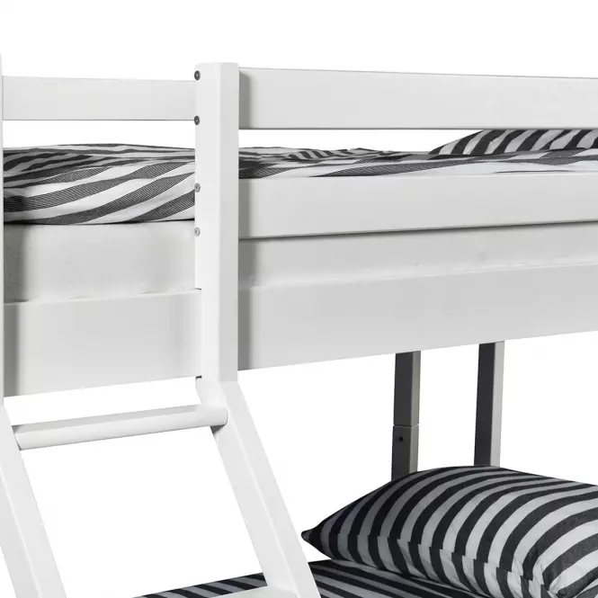 Ágy bükk Mike 200x90/140 white,5