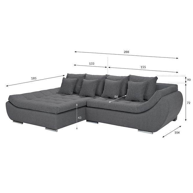 Sarokgarnitúra szett Hugo LC-2R Primo 96,5