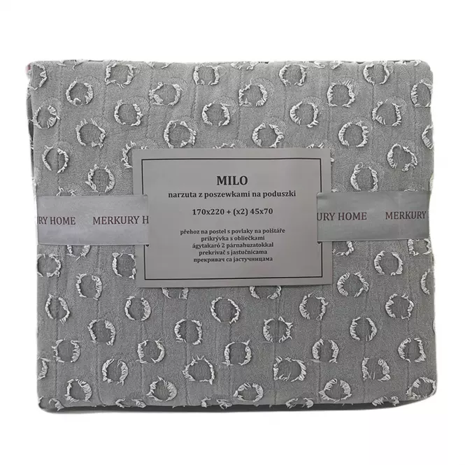 Ágytakaró Milo 170X220 sötétszürke