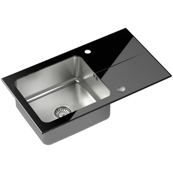 Üveg mosogatótálca Efekt 111 770x440x190 czarny
