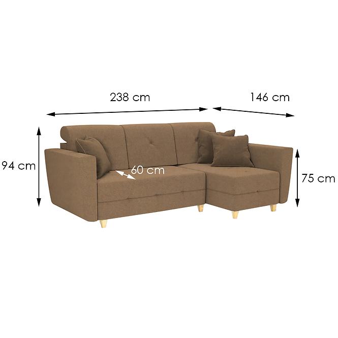 Sarokgarnitúra szett Grey P Riviera 24