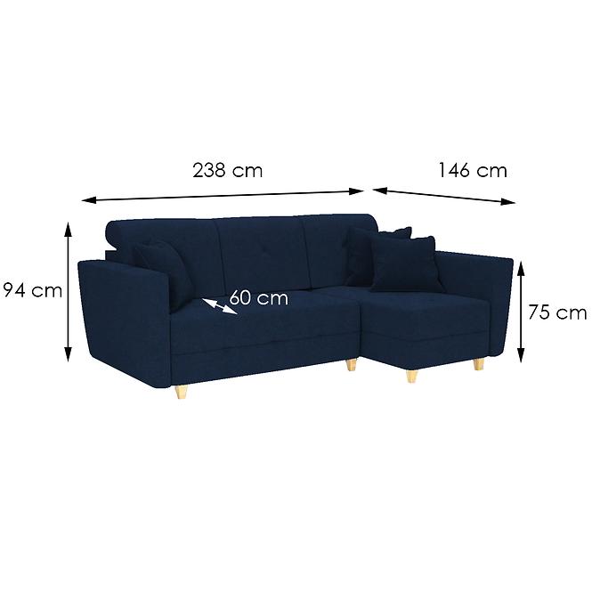 Sarokgarnitúra szett Grey P Riviera 81