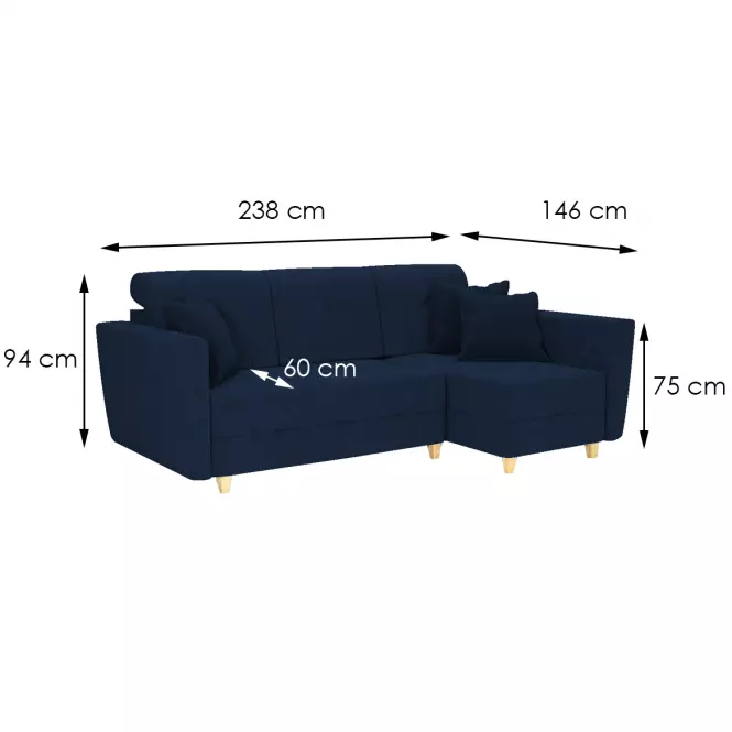 Sarokgarnitúra szett Grey P Riviera 81,6