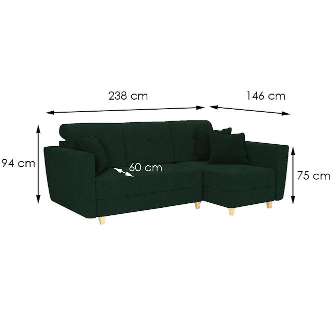 Sarokgarnitúra szett Grey P Riviera 38,6