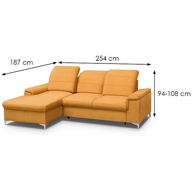 Sarokgarnitúra Szett Bergamo Mini L Zetta 296