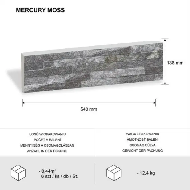 Csempe dekoratív Mont Blanc Moss,5