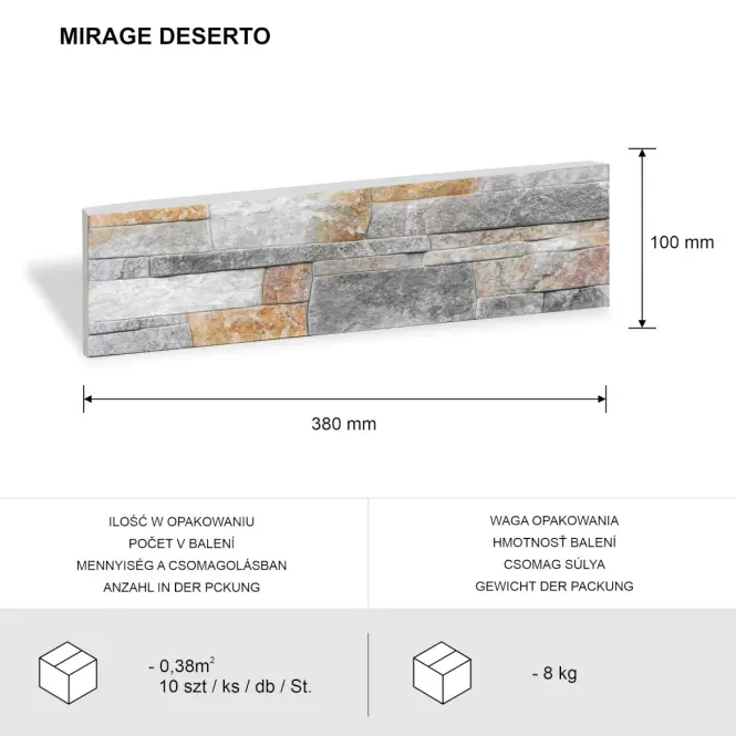 Csempe dekoratív Lazzaro Deserto