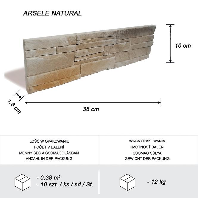 Csempe dekoratív Arsele Natural