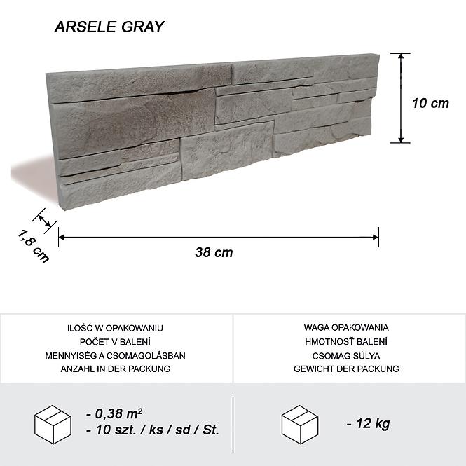 Csempe dekoratív Arsele Gray