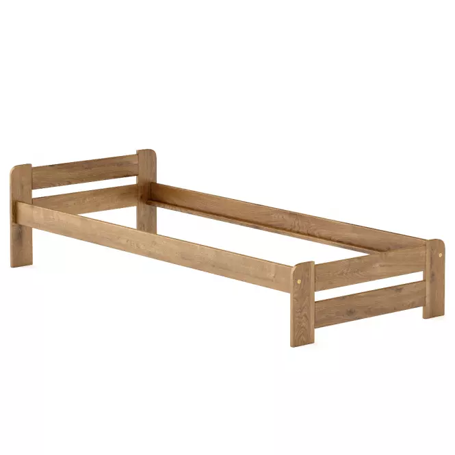 Ágy fenyő LK099–80x200 tölgy,3