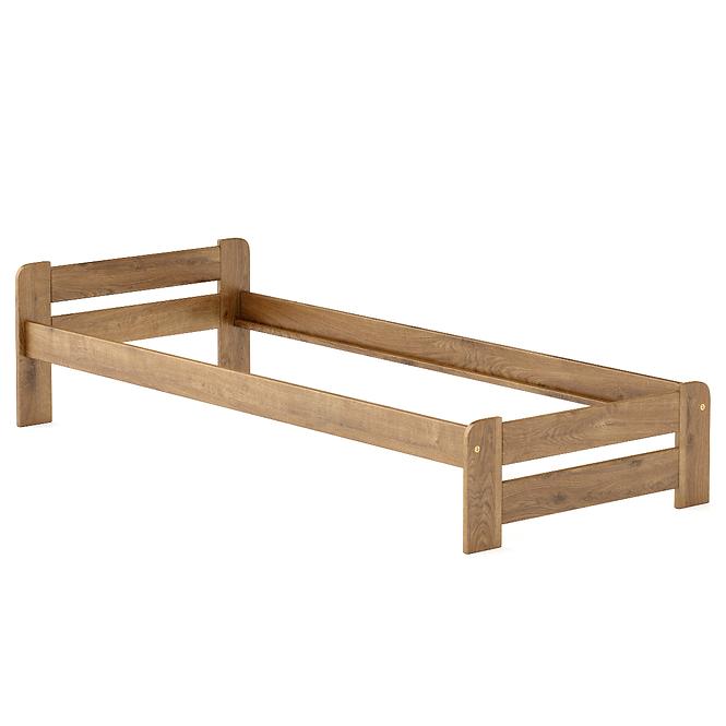 Ágy fenyő LK099–90x200 tölgy
