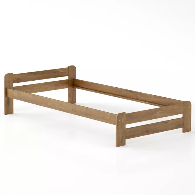 Ágy fenyő LK099–100x200 tölgy