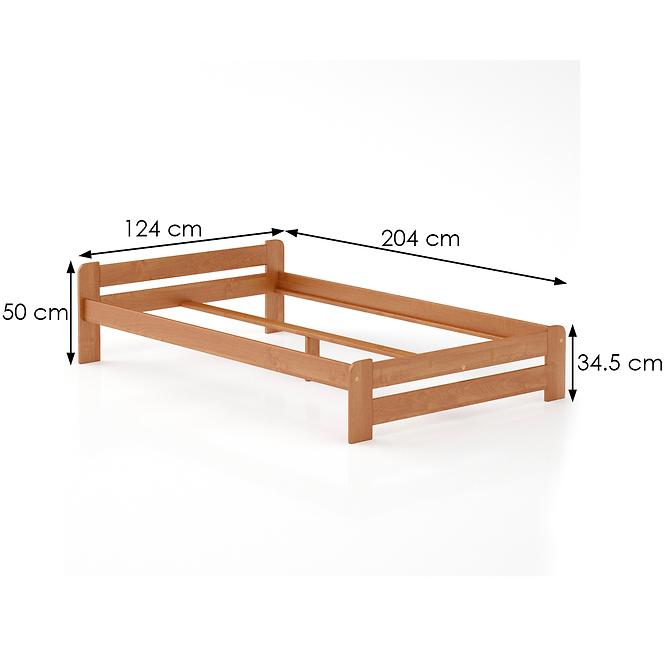 Ágy fenyő LK099–120x200 égerfa