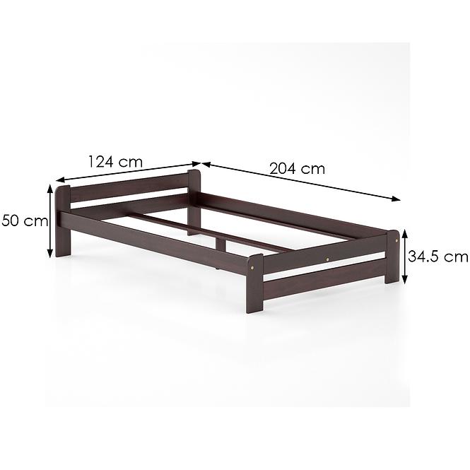 Ágy fenyő LK099–120x200 dió