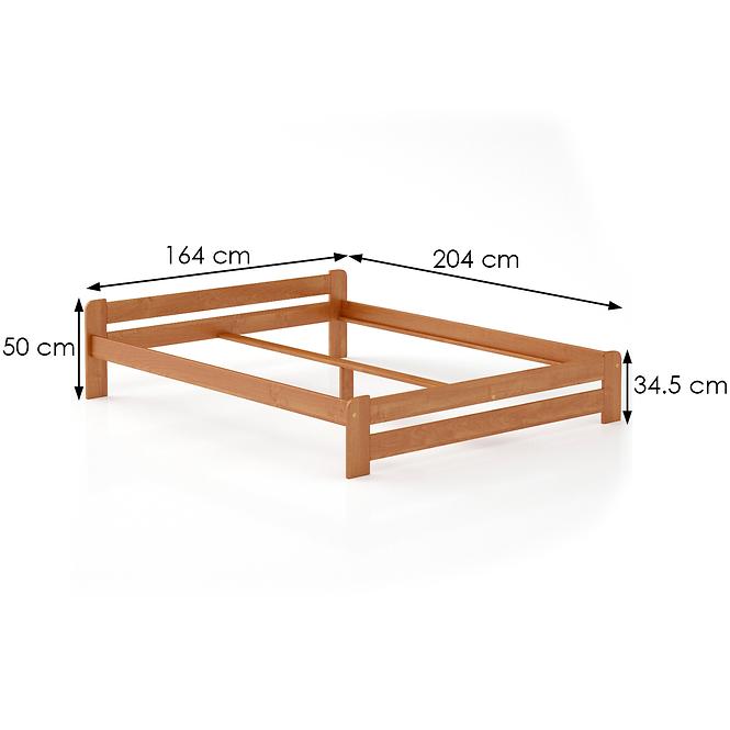 Ágy fenyő LK099–160x200 égerfa,3