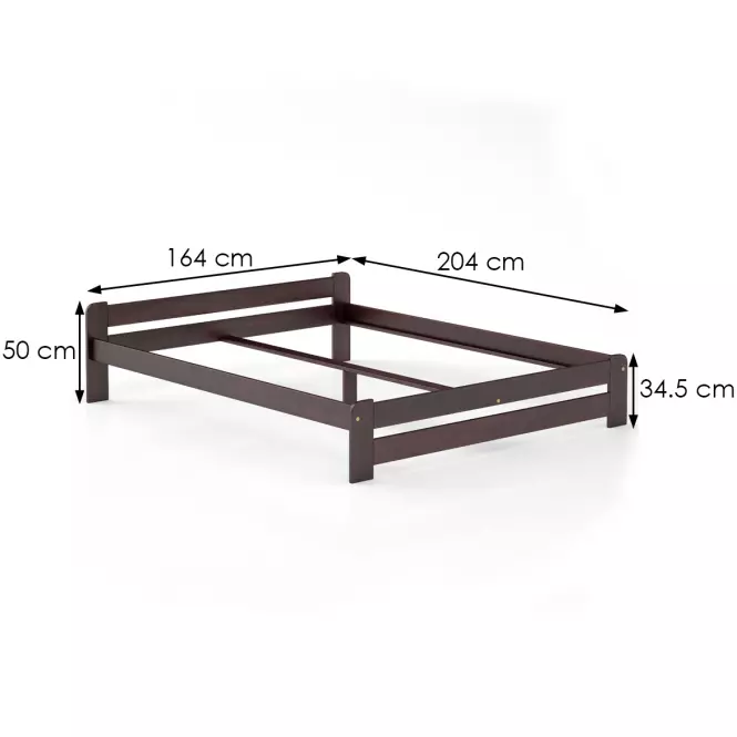 Ágy fenyő LK099–160x200 dió