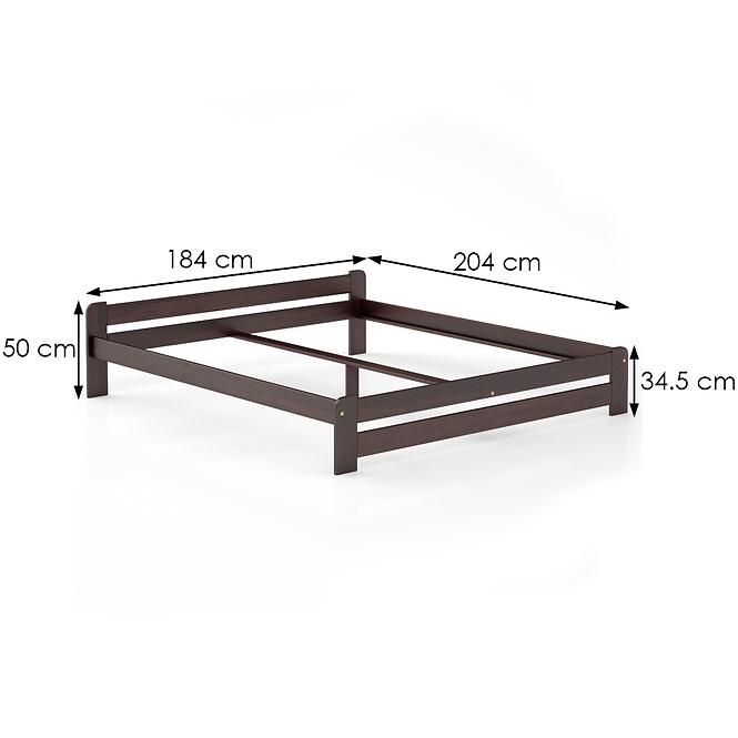 Ágy fenyő LK099–180x200 dió