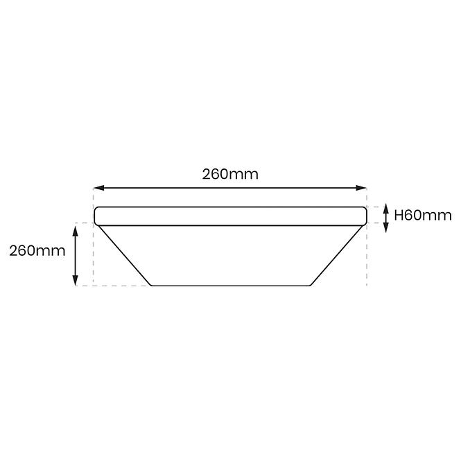 Mennyezet Avalon Black EK77860 12W KW SKY PL1