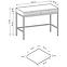 Fésülködő Asztal Nova T104szürke,4