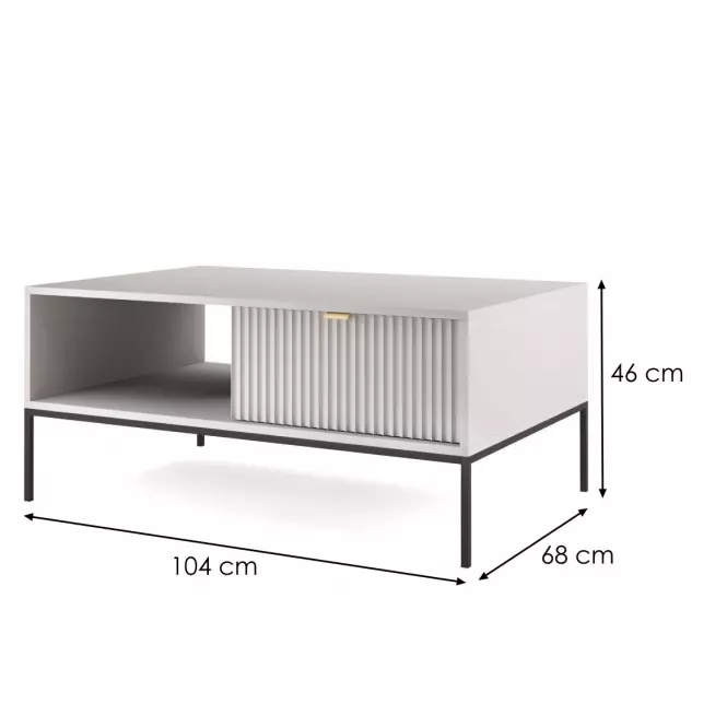Dohányzóasztal Nova L104 szürke,2