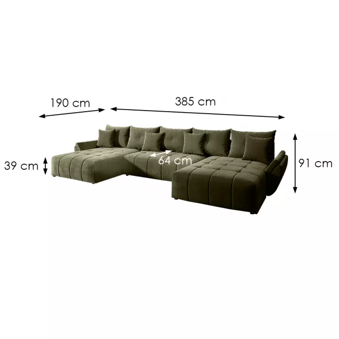 Sarokgarnitúra szett Bono New U Vogue 10,3