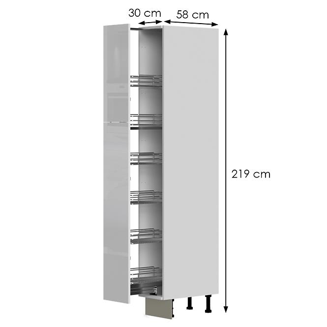 Konyhaszekrény Infinity K21-30-1KZ/5 Crystal White