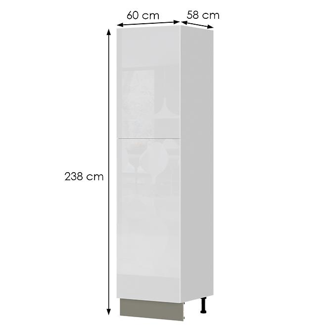 Konyhaszekrény Infinity K23-60-2KF/5 Crystal White