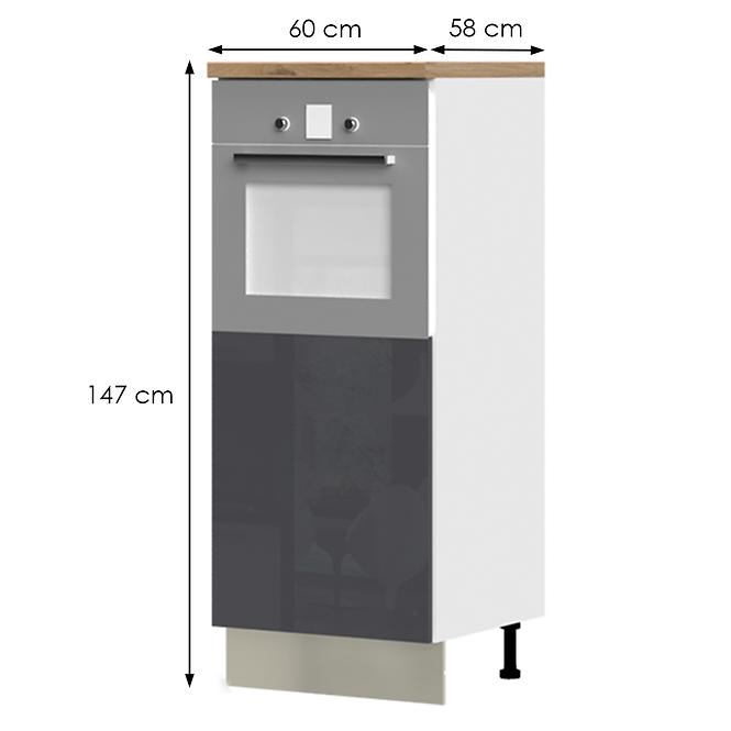 Konyhaszekrény Infinity K14-60-1KR/5 Anthracite