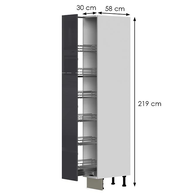 Konyhaszekrény Infinity K21-30-1KZ/5 Anthracite