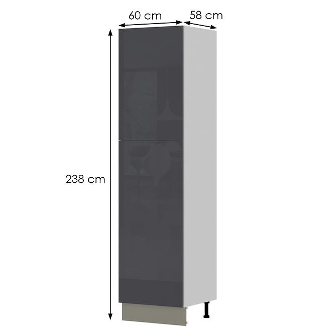 Konyhaszekrény Infinity K23-60-2KF/5 Anthracite