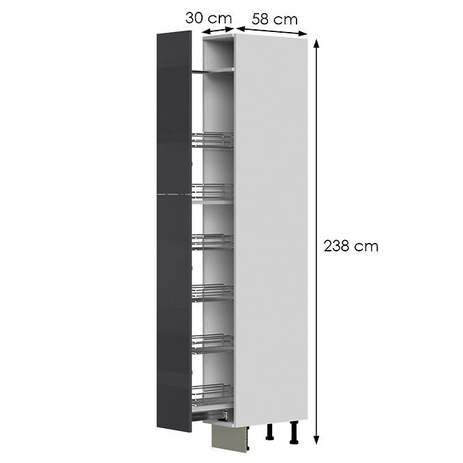 Konyhaszekrény Infinity K23-30-1KZ/5 Anthracite