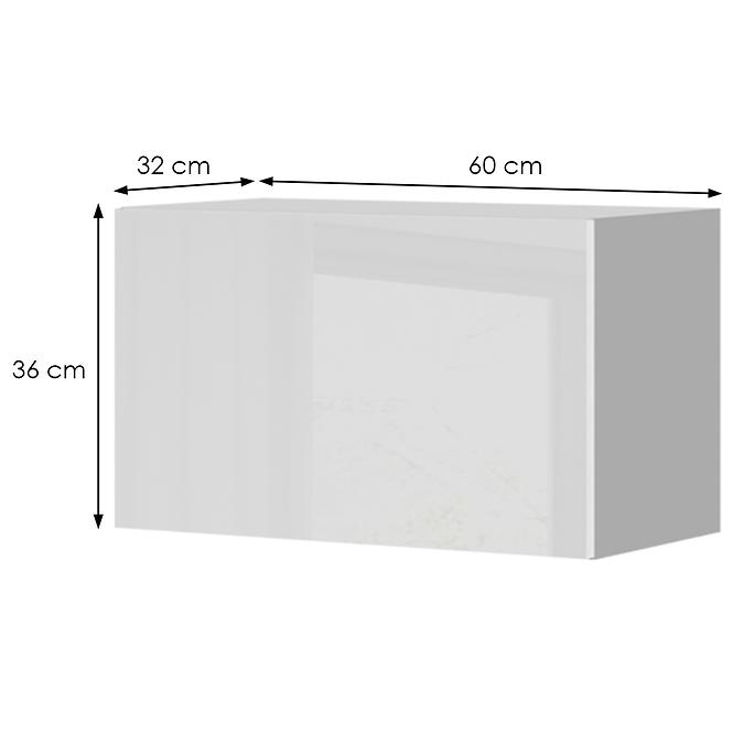 Konyhaszekrény Infinity V3-60-1K/5 Crystal White