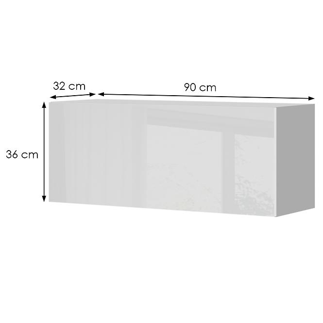 Konyhaszekrény Infinity V3-90-1K/5 Crystal White
