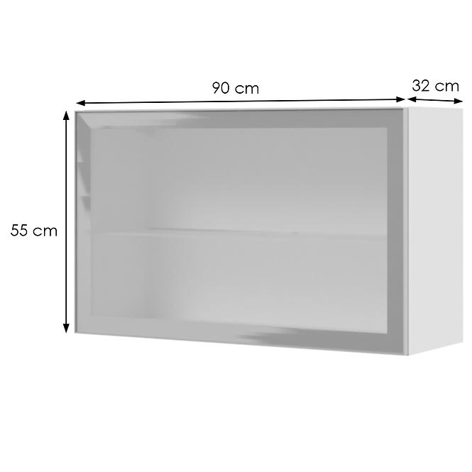 Konyhaszekrény Infinity V5-90-1ALP/5 Crystal White