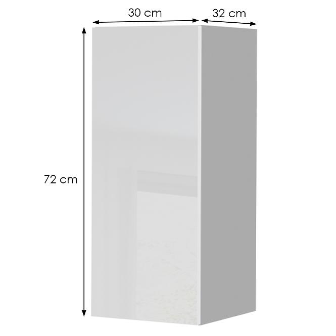 Konyhaszekrény Infinity V7-30-1K/5 Crystal White