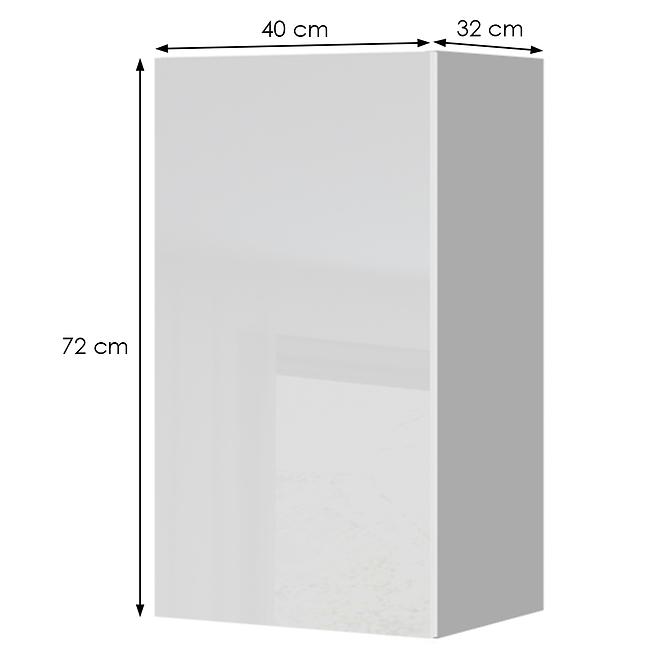 Konyhaszekrény Infinity V7-40-1K/5 Crystal White