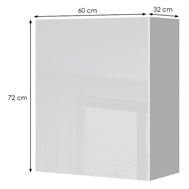 Konyhaszekrény Infinity V7-60-1K/5 Crystal White