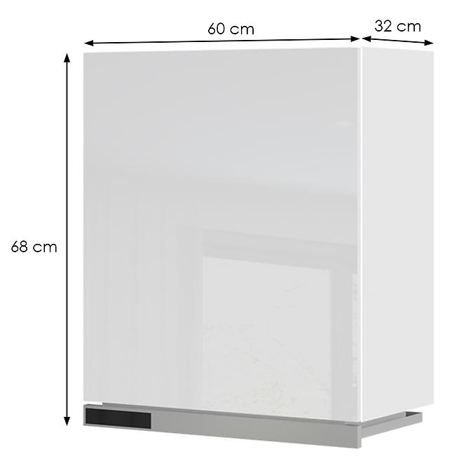 Konyhaszekrény Infinity A7-60-1KU/5 Crystal White