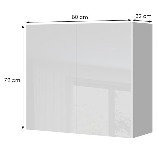 Konyhaszekrény Infinity V7-80-2K/5 Crystal White