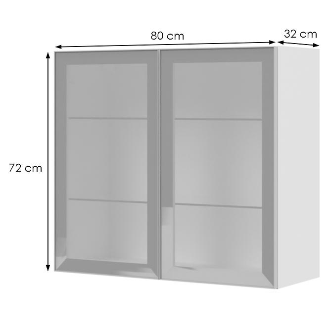 Konyhaszekrény Infinity V7-80-2AL/5 Crystal White