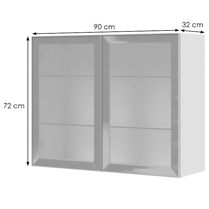 Konyhaszekrény Infinity V7-90-2AL/5 Crystal White