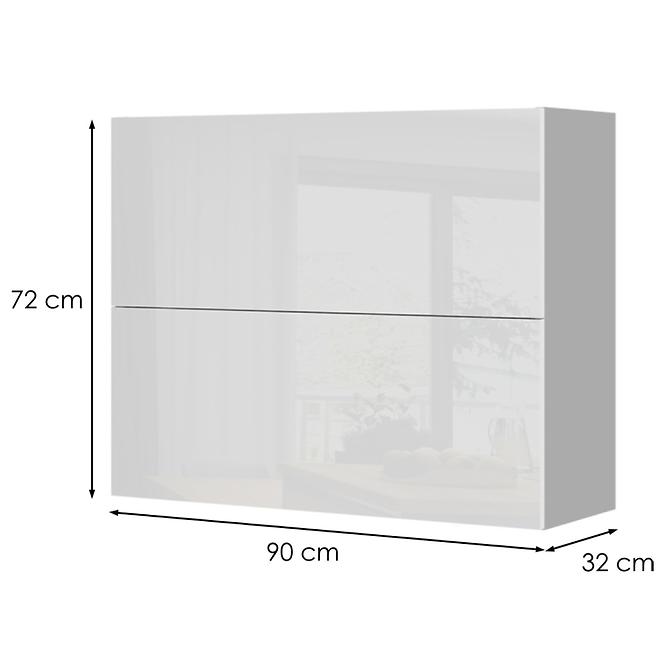 Konyhaszekrény Infinity V7-90-2KP/5 Crystal White
