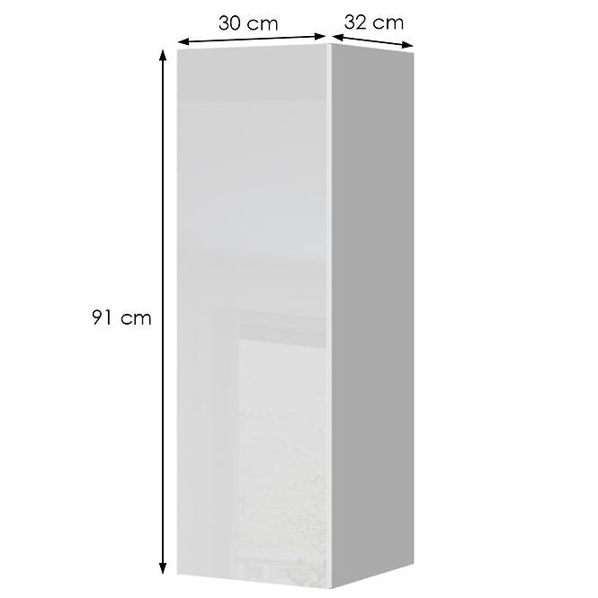 Konyhaszekrény Infinity V9-30-1K/5 Crystal White