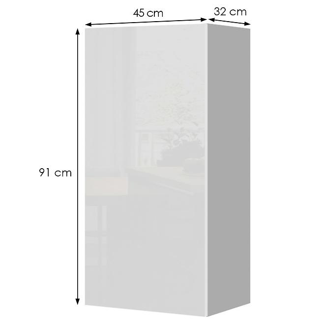 Konyhaszekrény Infinity V9-45-1K/5 Crystal White