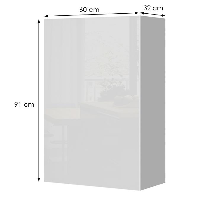 Konyhaszekrény Infinity V9-60-1K/5 Crystal White