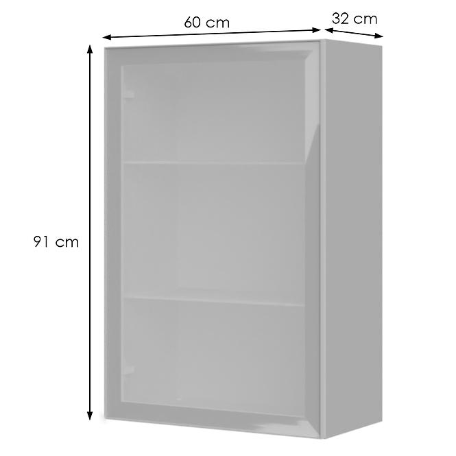 Konyhaszekrény Infinity V9-60-1AL/5 Crystal White