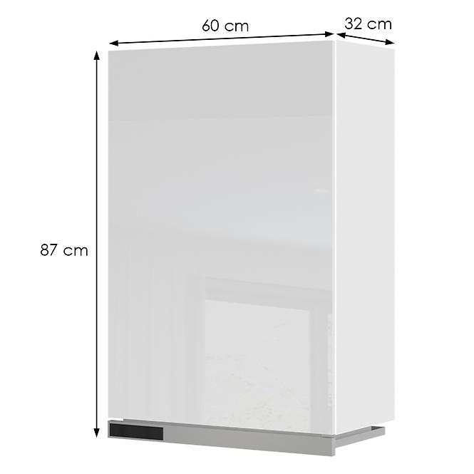 Konyhaszekrény Infinity A9-60-1KU/5 Crystal White